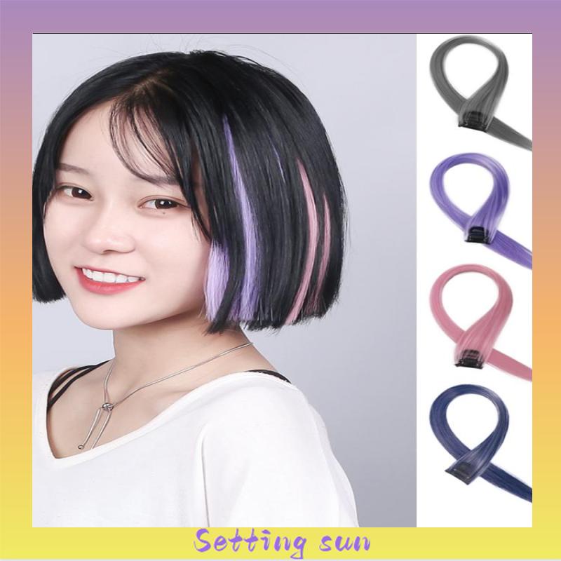 Wig Rambut Palsu Wanita Pemanjang Rambut Palsu Warna Jepit Aneka Desain TN