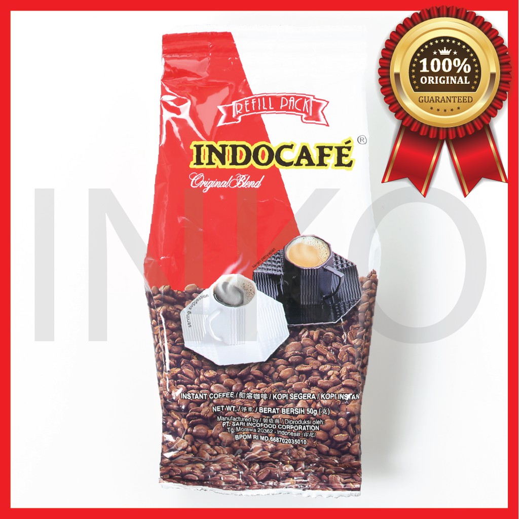 

INDOCAFE ORIGINAL BLEND REFILL PACK POUCH 50GR