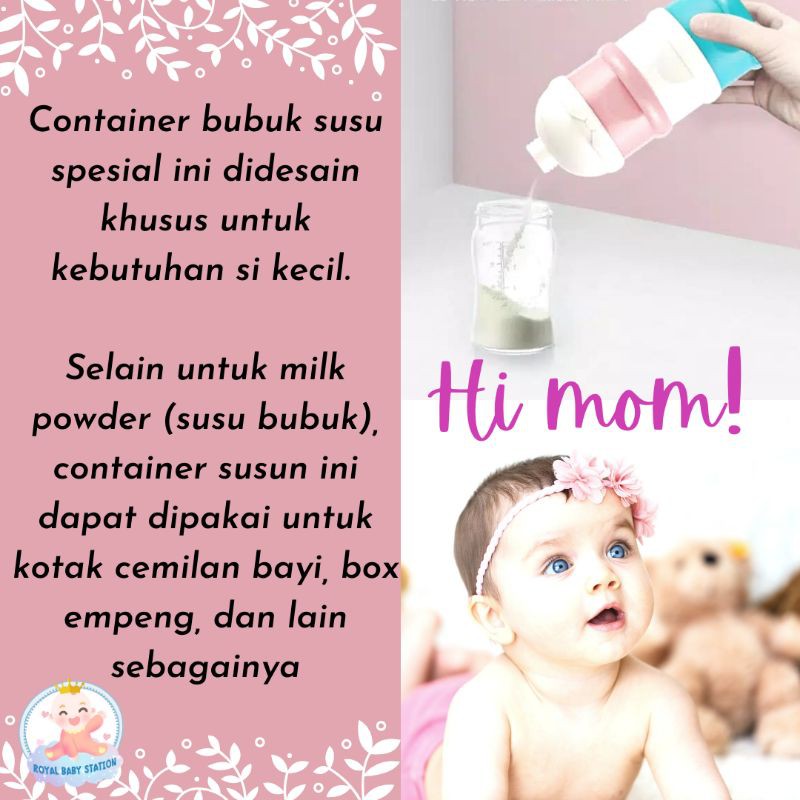 Container Susu Bayi Susun 3 dan 4 Makanan Milk Powder Susu Bubuk Box Cemilan Bayi