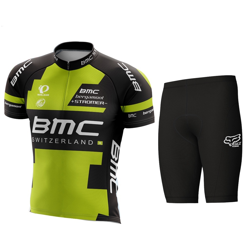 discount setelan kaos jersey sepeda dan celana sepeda set bmc mtb roadbike unisex