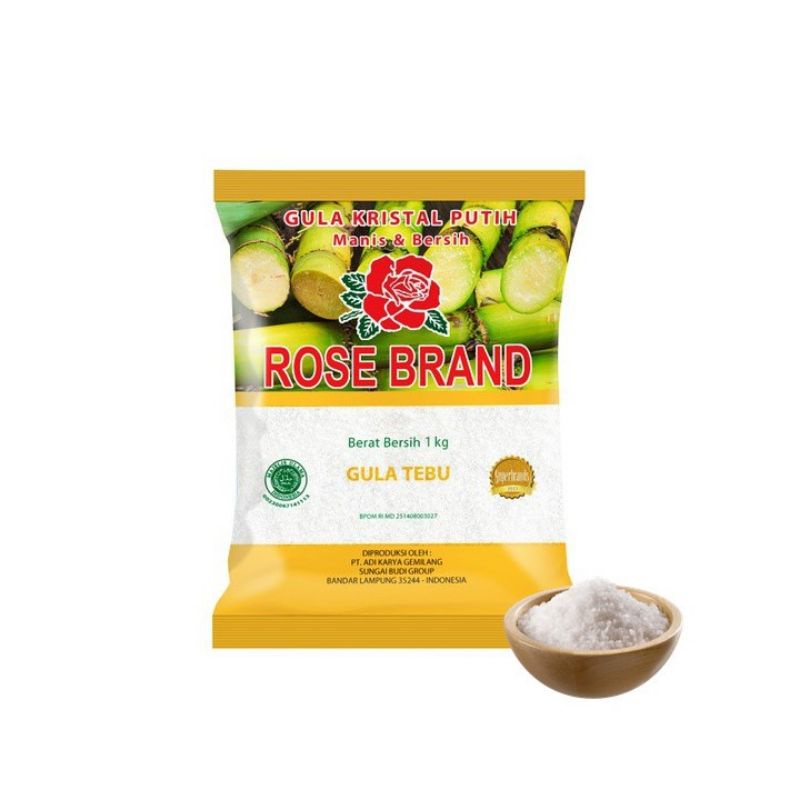 

Gula Kristal Putih Rose Brand (Kemasan Kuning) 1Kg