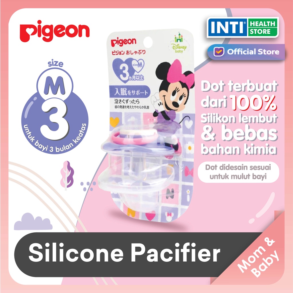 Pigeon | Silicone Pacifier Minnie Size M 3+ | Dot Bayi