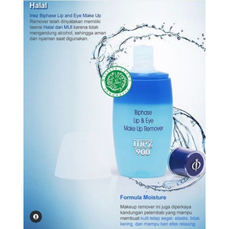 INEZ 900 Biphase lip &amp; eye Make Up Remover