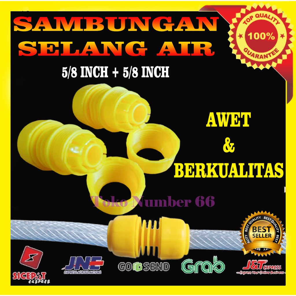 SAMBUNGAN SELANG AIR QUICK CONNECTOR SELANG LURUS 5/8 KE 5/8 INCH PERALATAN PERKBUNAN MURAH COD