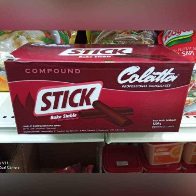 

COLATTA Dark Chocolate Compound Stick Bake Stable 1.2kg coklat stik