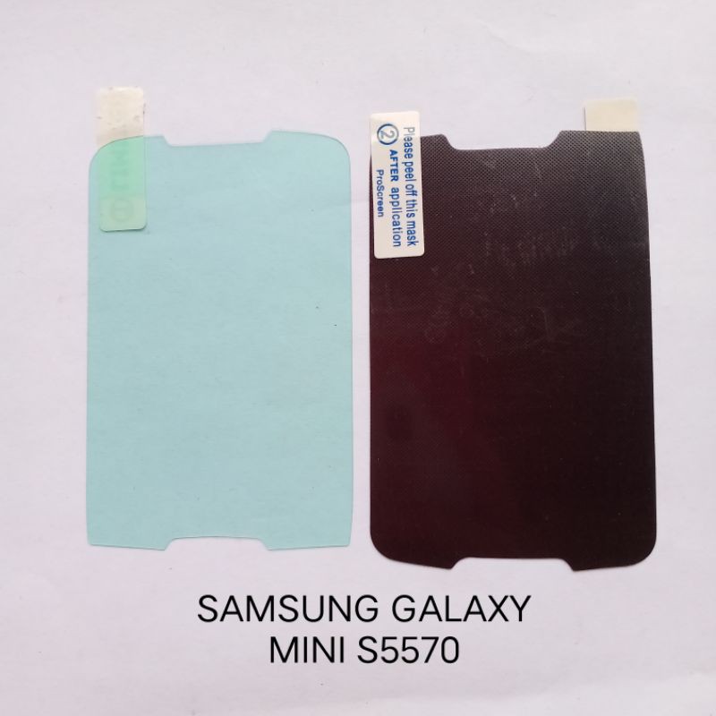 Anti gores Samsung Galaxy Mini S5570 . Galaxy Mini 2 S6500 . Monte S5620 . Pocket S5300 Screen guard