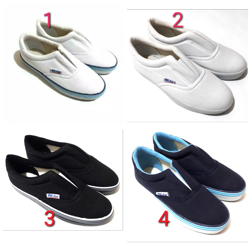 Sepatu Kanvas PX Style 128/Sepatu Slip On Kanvas