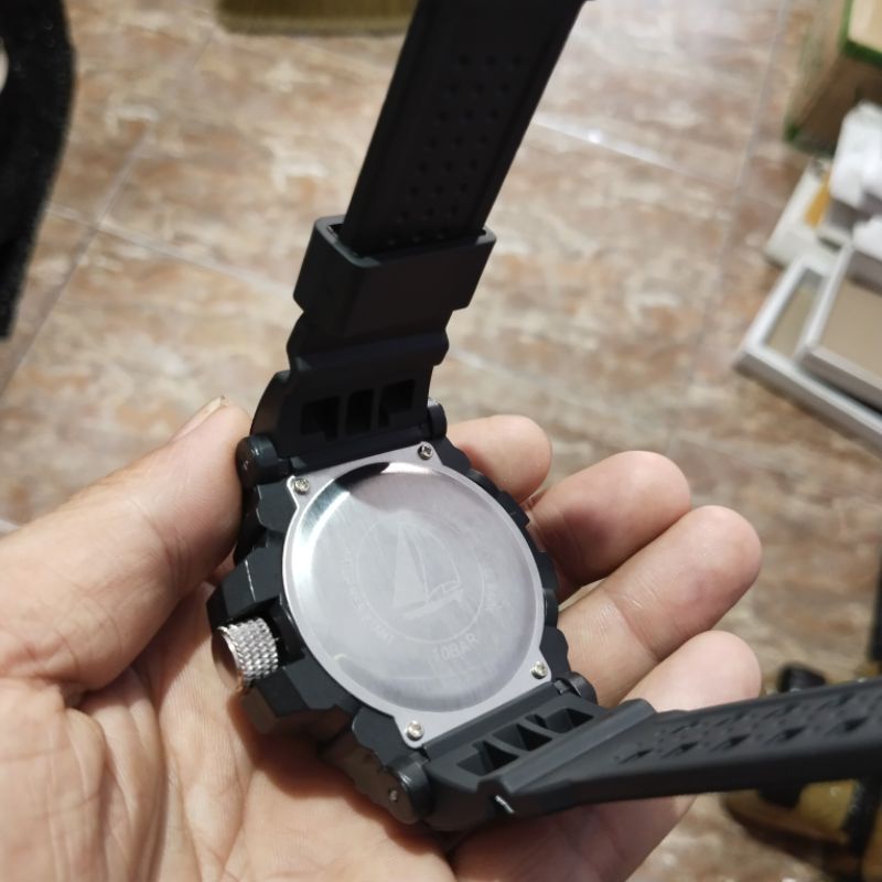 JAM TANGAN PRIA IMPORT TALI RUBBER ANALOG