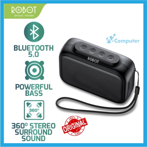 ROBOT Speaker Bluetooth 5.0 Mini Portable Support Micro SD &amp; USB RB100