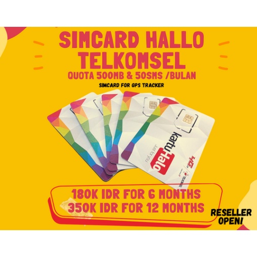 Simcard Hallo Telkomsel Quota 500MB