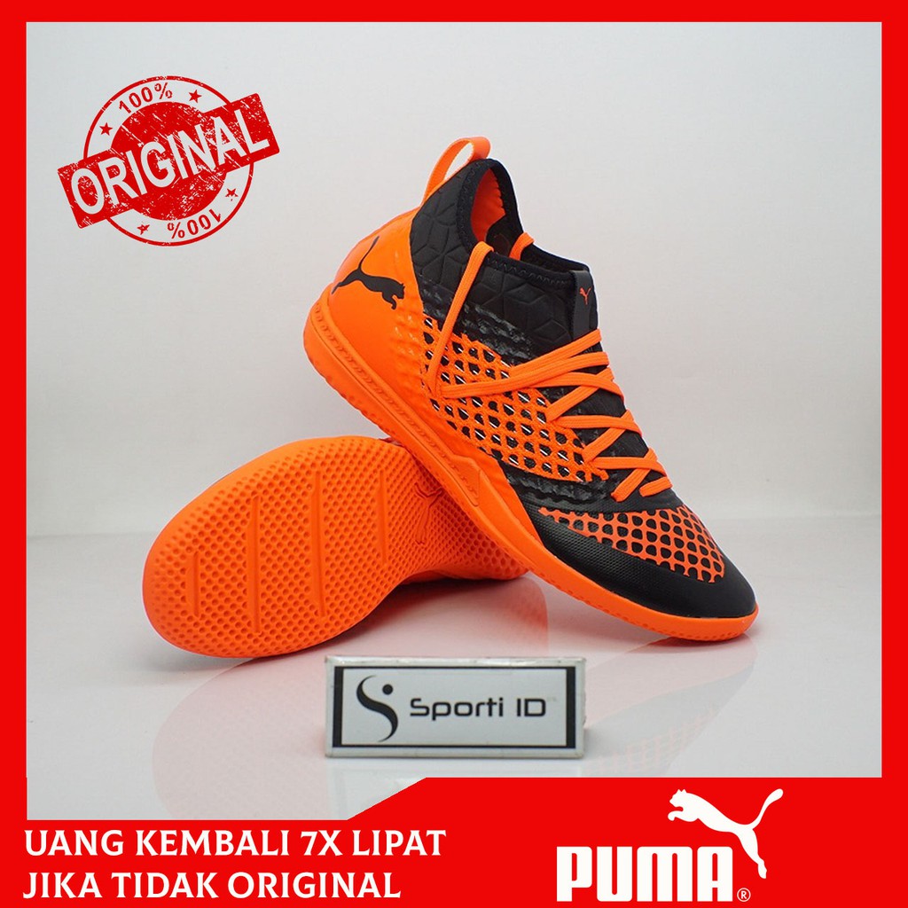  Sepatu Futsal Puma Future  2 3 Netfit IT Black Orange 