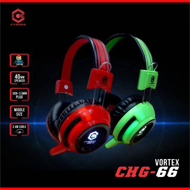 HEADSET GAMING CYBORG CHG-66 VORTEX