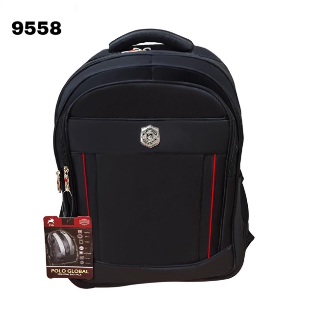 Tas Ransel Laptop Polo Global 18 Inch Pria Wanita