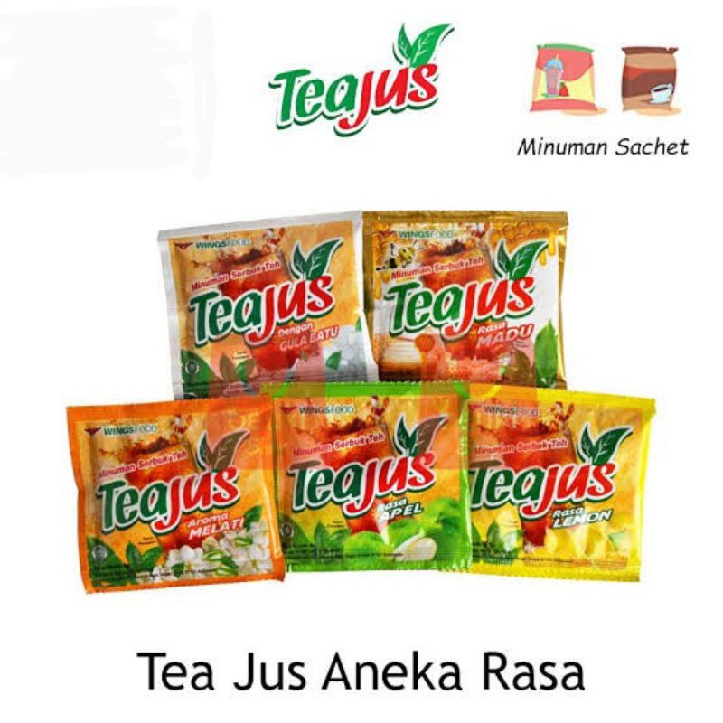 

Teajus Aneka Rasa 1 renceng (10 pcs @7gr)