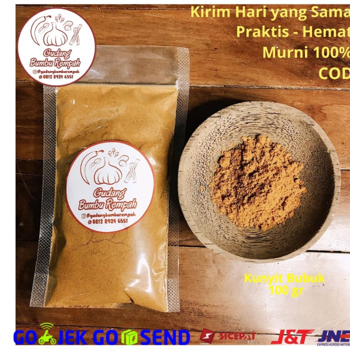 

_677’ Kunyit Bubuk 100 Gr Rempah Bumbu Dapur Super