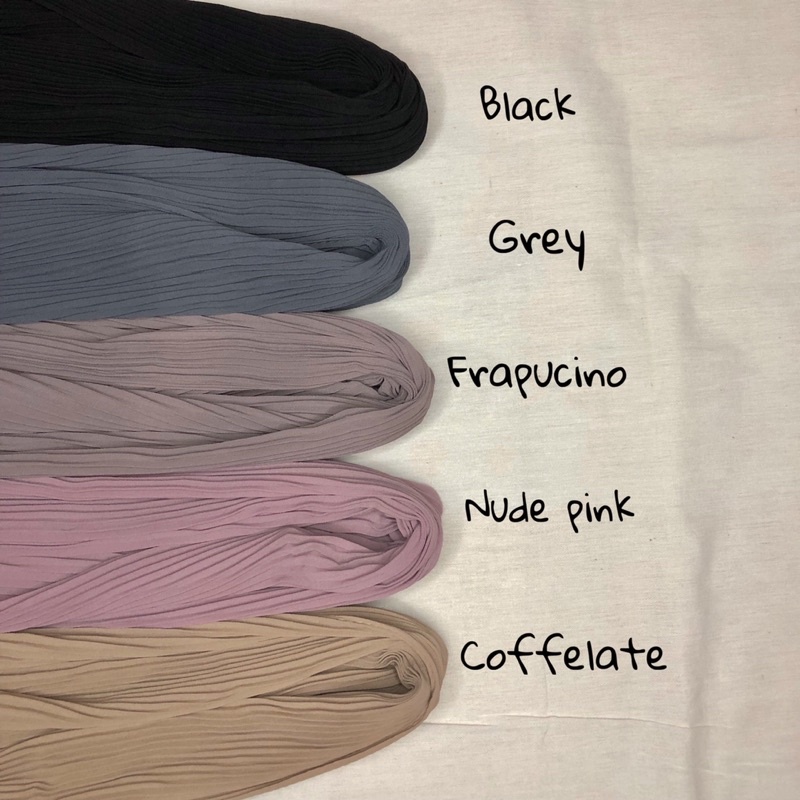 Pashmina plisket lidi
