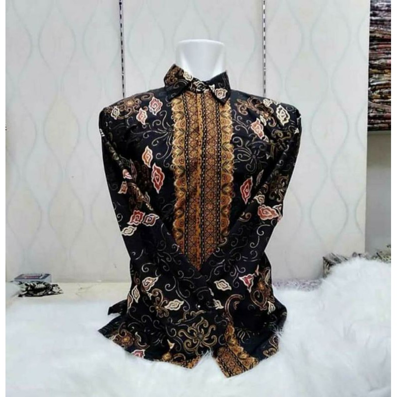 HEM BATIK PRIA PANJANG / KEMEJA BATIK DEWASA / KEMEJA BATIK RAMBAT