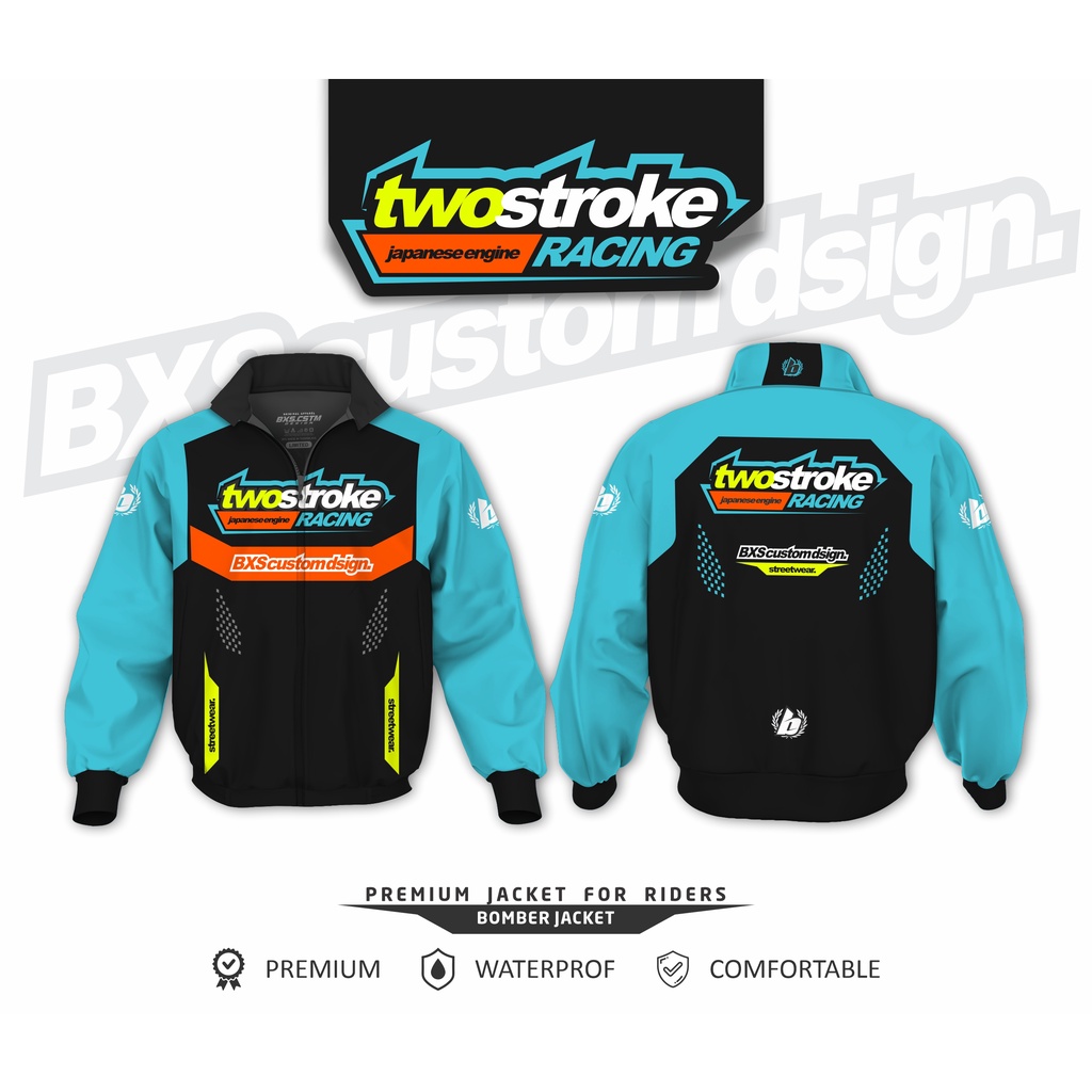 JAKET TWOSTROKE RACING PREMIUM WATERPROOF 2STROKE YAMAHA KAWASAKI SUZUKI HONDA