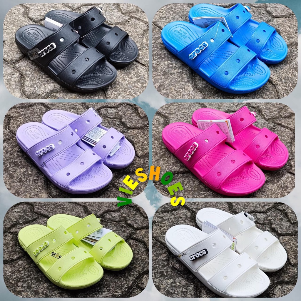 Crocs Classic Two Strap Slide Sandals