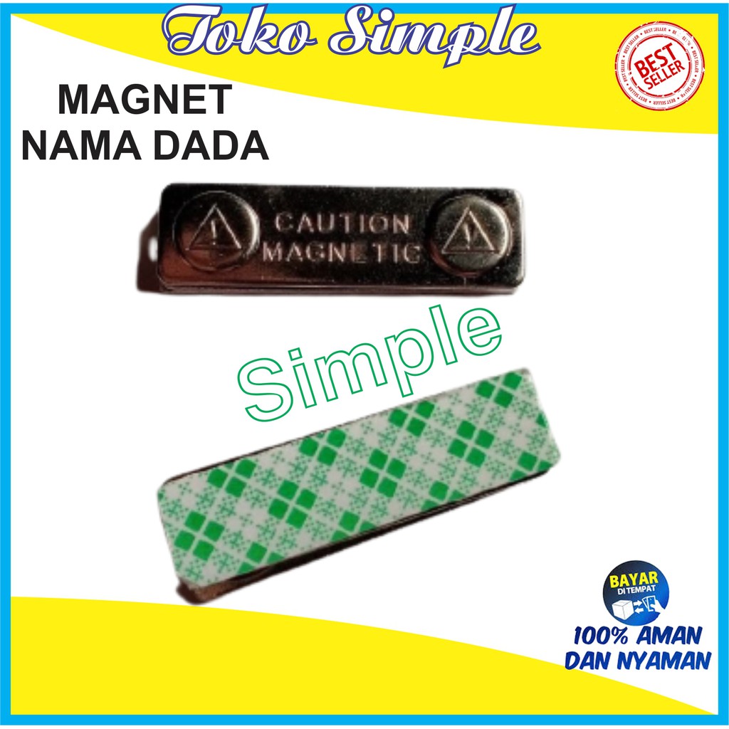 

COUTION MAGNETIC / MAGNET NAMA DADA / MAGNET NAME TAG / MAGNET PAPAN NAMA