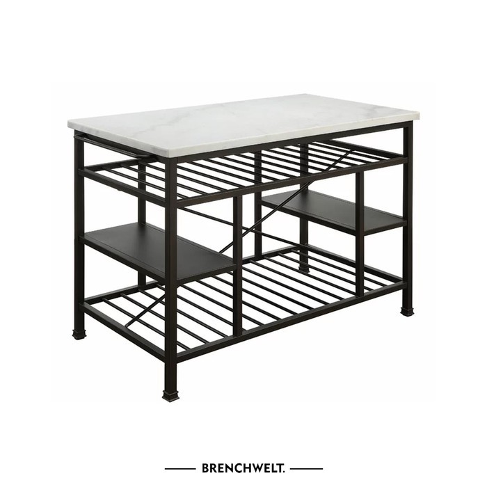 Meja kompor dengan rak serbaguna / rak meja dapur 3 tingkat/ rak besi/ meja besi/ kabinet