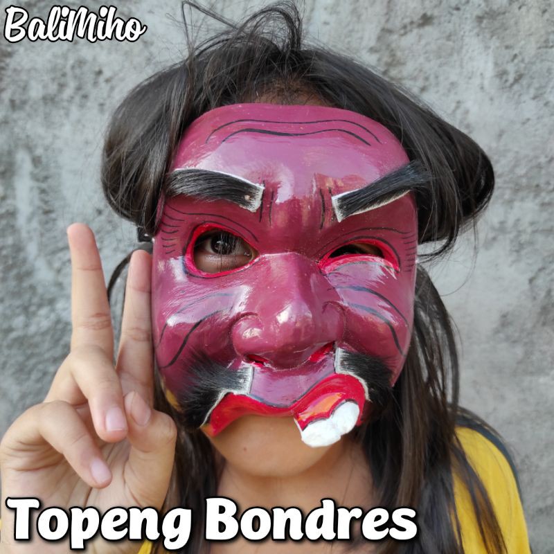 TOPENG BONDRES BALI/TOPENG KAYU/TOPENG LUCU/TOPENG BALI LUCU/TOPENG BIBIR MIRING/TOPENG UNIK