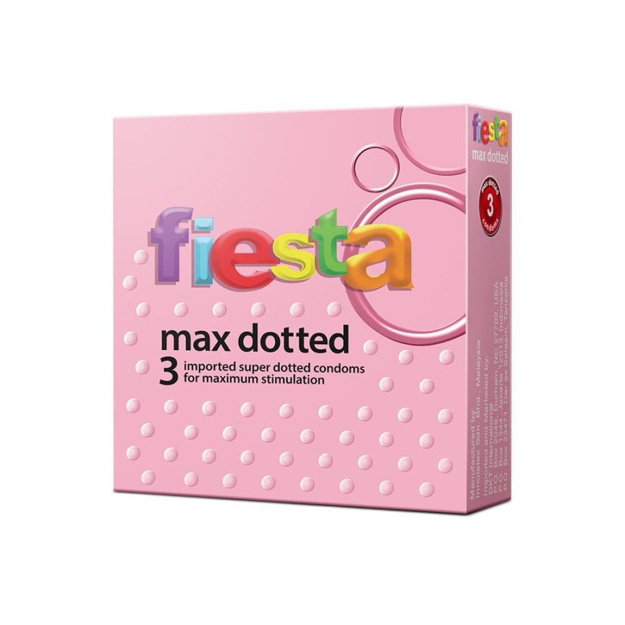 Kondom Fiesta max dotted bergerigi  - 3 Pcs...