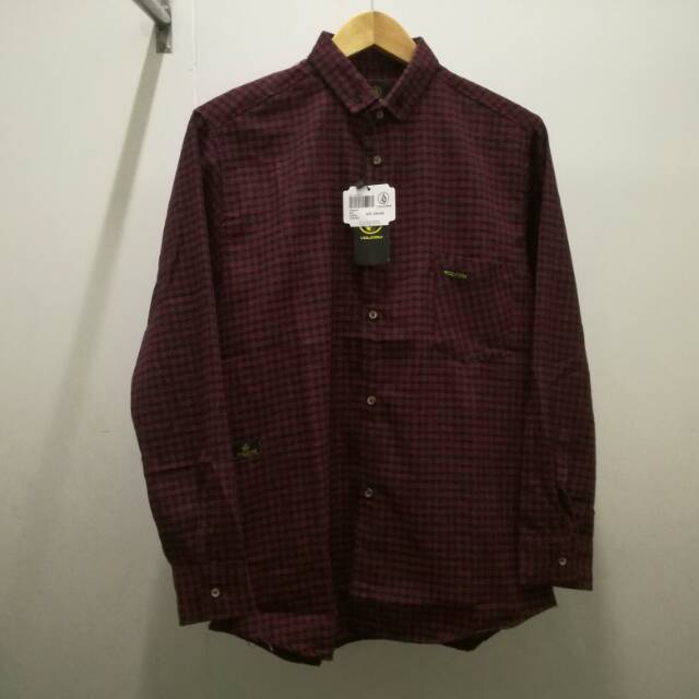 Kemeja Pria Murah / Kemeja Distro Promo / Kemeja lengan panjang - VOLCOM harga reseller