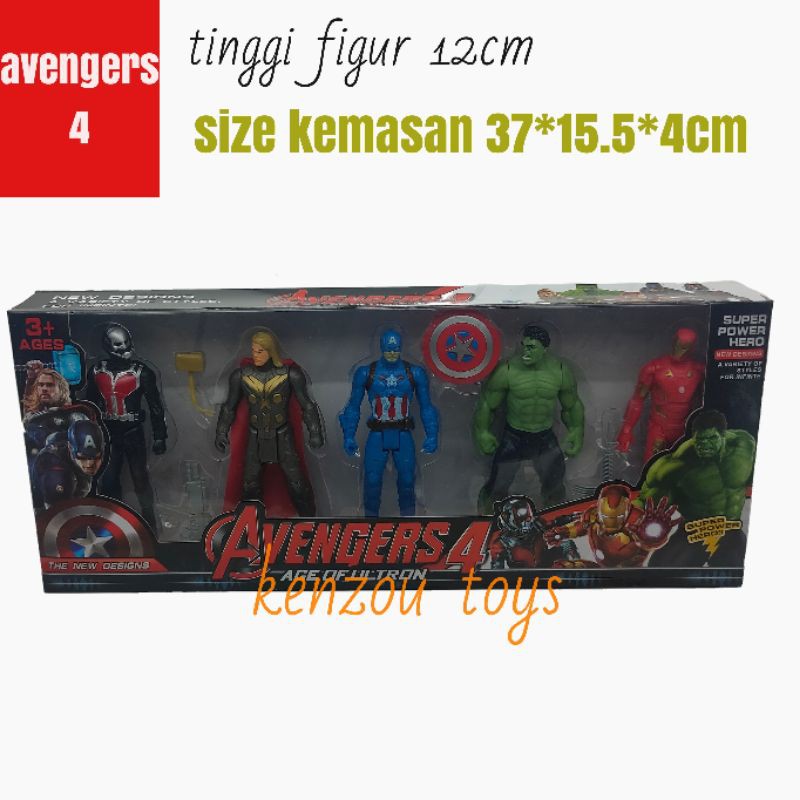 figur set avengers 4 dus 5pcs