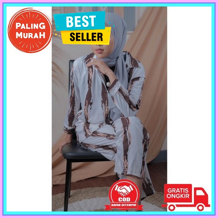 [New Arrival] Setelan Lemina Dewasa Moscrepe Terbaru 2021 Kekinian / Baju Setelan Wanitakekinian / O