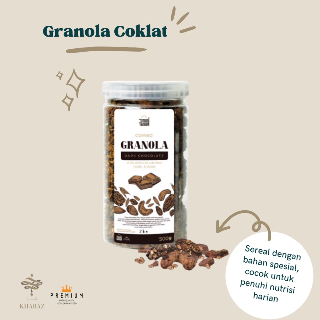 

Granola Sereal Sehat Rasa Coklat Cokelat 500gr