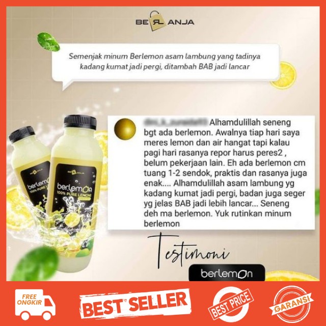 Lemon Minuman Lemon Diet Minuman Pelangsing Sari Lemon 500ml Jus Sirup Lemon Tanpa Tambahan Air