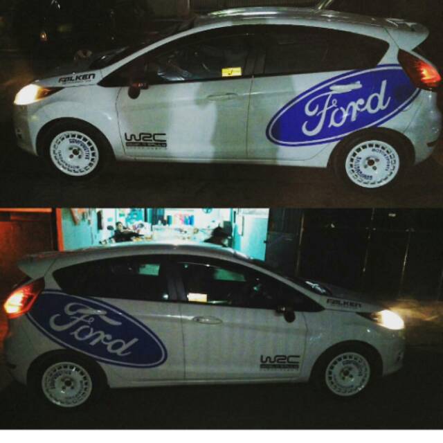 

cutting sticker stiker bebas desain printing waterproof label merk laminasi 12