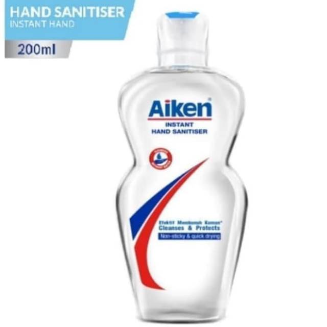 Aiken instant hand sanitiser sanitizer antiseptik antibacterial pembersih tangan 50ml 200ml gel