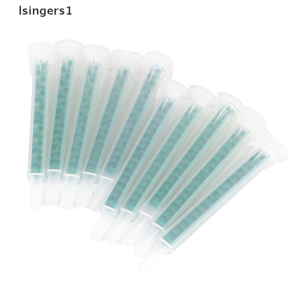 (lsingers1) 10pcs / Set Kepala Nozzle Mixer Resin AB 83mm