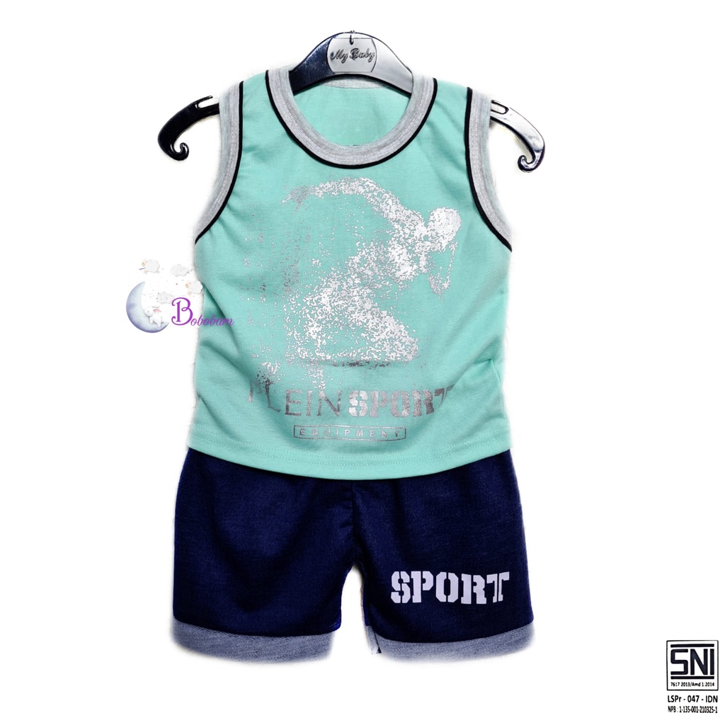 BOBOBAM BAJU BAYI LAKI LAKI SETELAN ANAK COWO SINGLET SPORT HARGA GROSIR MURAH