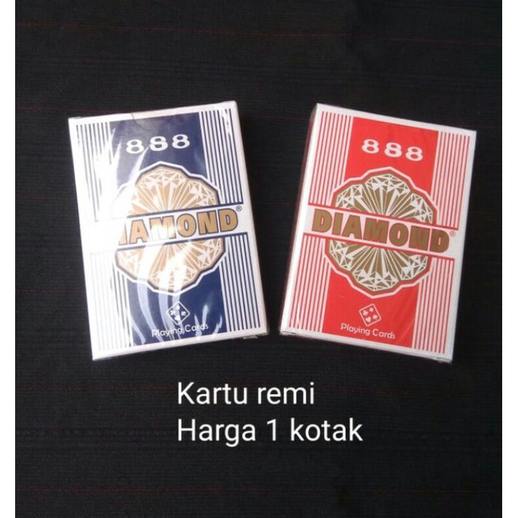 kartu remi merk diamond. mainan kartu poker. kartu poker.
