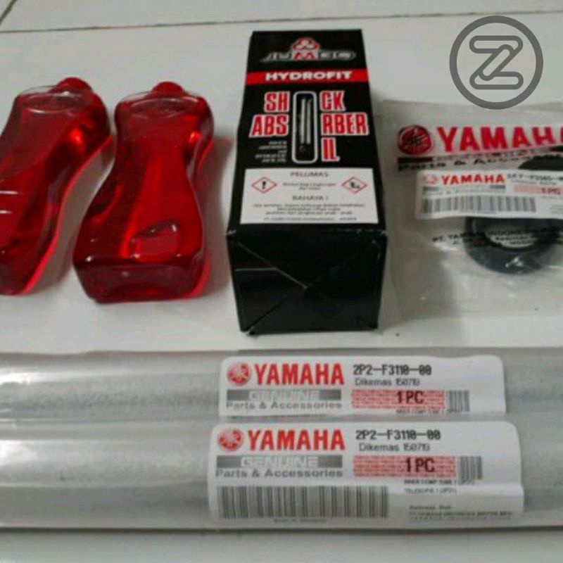 AS SHOCK DEPAN SET + MINYAK SHOCK + SEAL SHOCK SET YAMAHA JUPITER Z / VEGA R LAMA