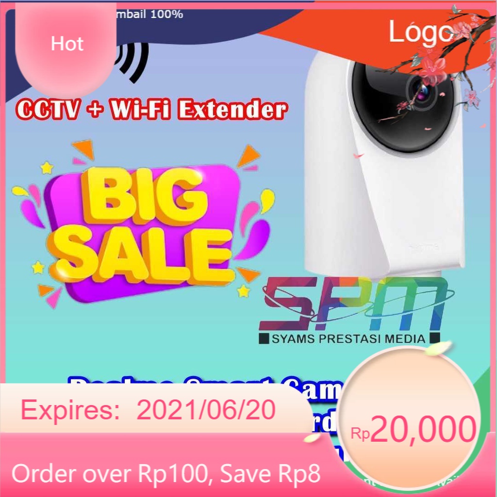 Realme Smart Cam 360° 1080p Video Record Full HD WiFi Smart CCTV