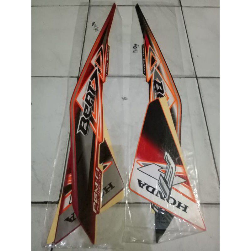 striping body/ stiker body beat fi 2013 2015 merah