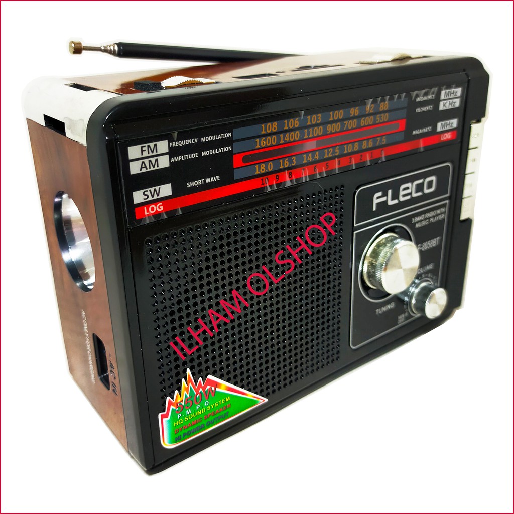 Radio FLECO F-8058 USB SD MP3 AM-FM Portable Radio