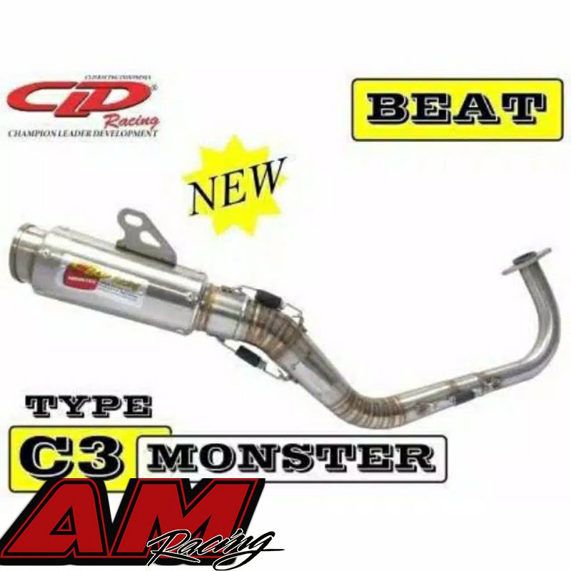 Knalpot CLD Racing Beat Beat fi Scoopy type Monster Race Original