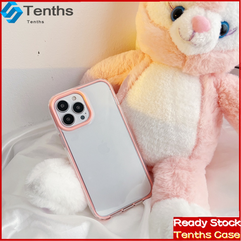 Samsung A14 A04 A04sA23 A53 A73 A13 A33A03 A03s A22 A52 A72 A32 A12 A02 A02s S20 FE A50 A50s A30s A51 A71 A20 A30 Bingkai Warna Warni 3in1 Perlindungan Lensa Casing Ponsel Soft Cover Bening