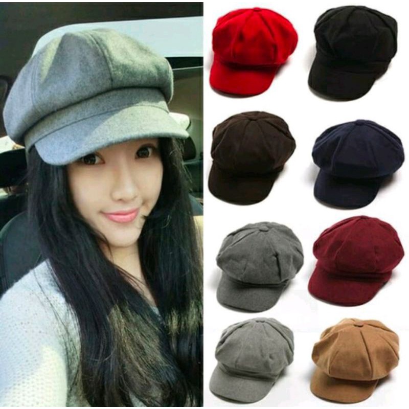 Topi Baret Pria Wanita-Topi Pets NEWSBOY-Topi APPOLO Pelukis
