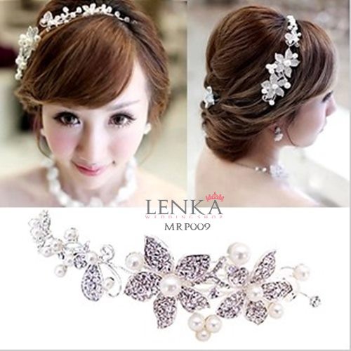 [SIAP KIRIM] AKSESORIS RAMBUT PENGANTIN TIARA BRIDAL PESTA BUNGA MRP009