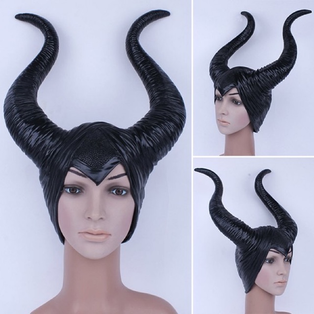 Tanduk maleficent angelina jolie halloween party costume