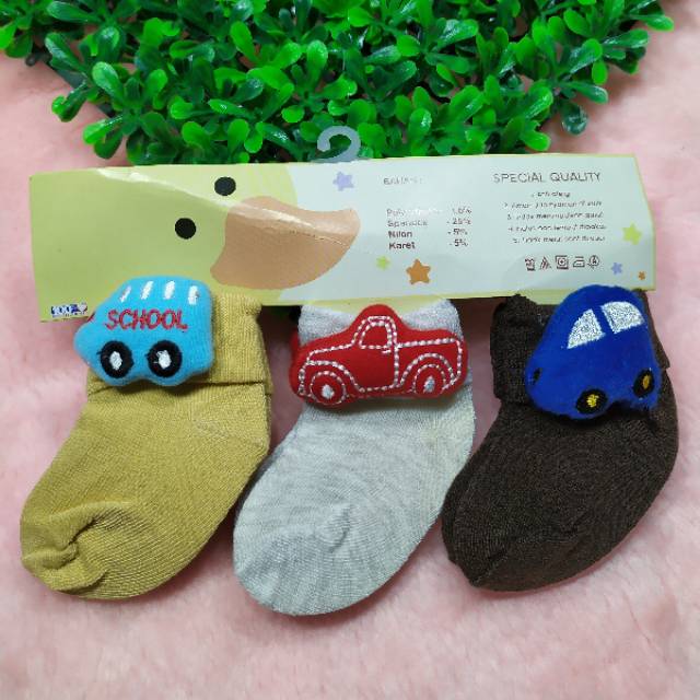 Kaus Kaki bayi Laki laki Boneka Size 0-5bulan