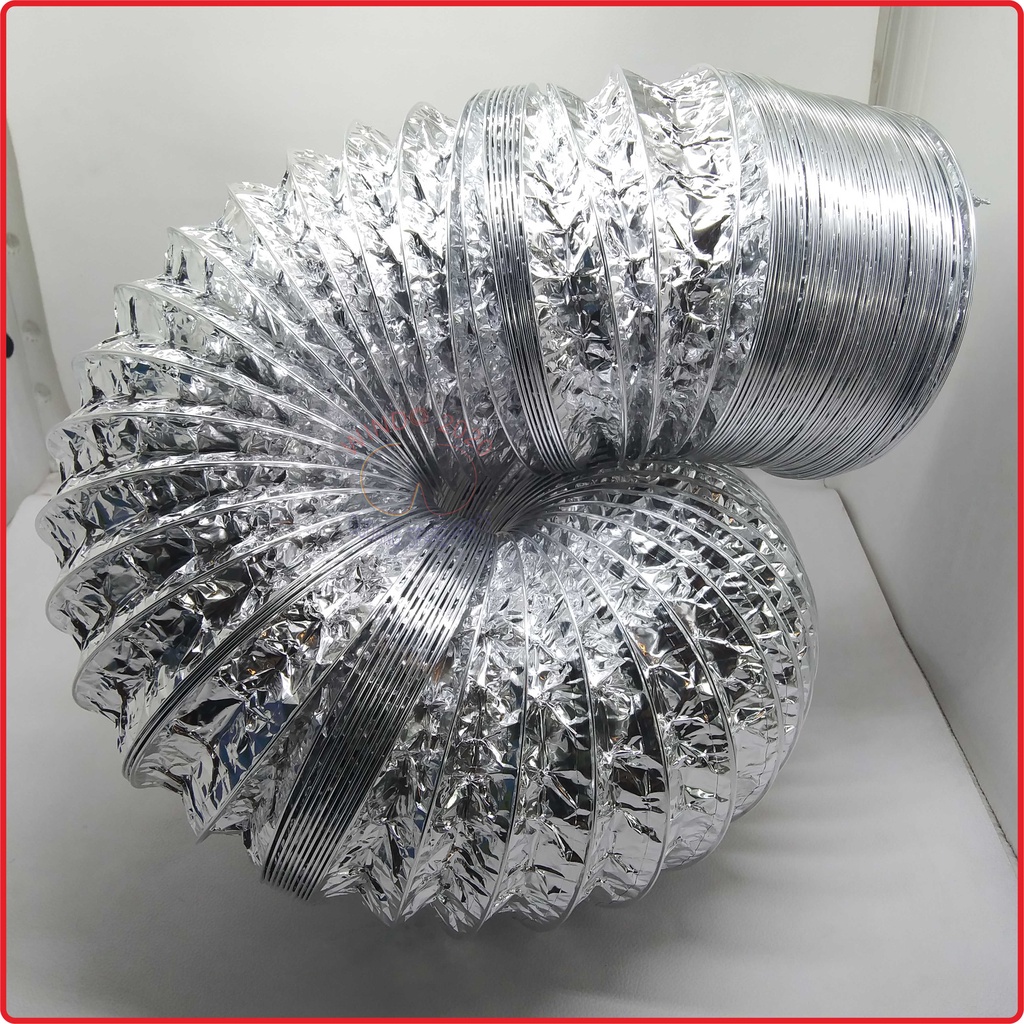 TERMURAH FLEXIBLE DUCTING PER DUS (10METER) 4&quot; - 6&quot; - 8&quot; - 10&quot; inch PIPA CEROBONG ALUMUNIUM