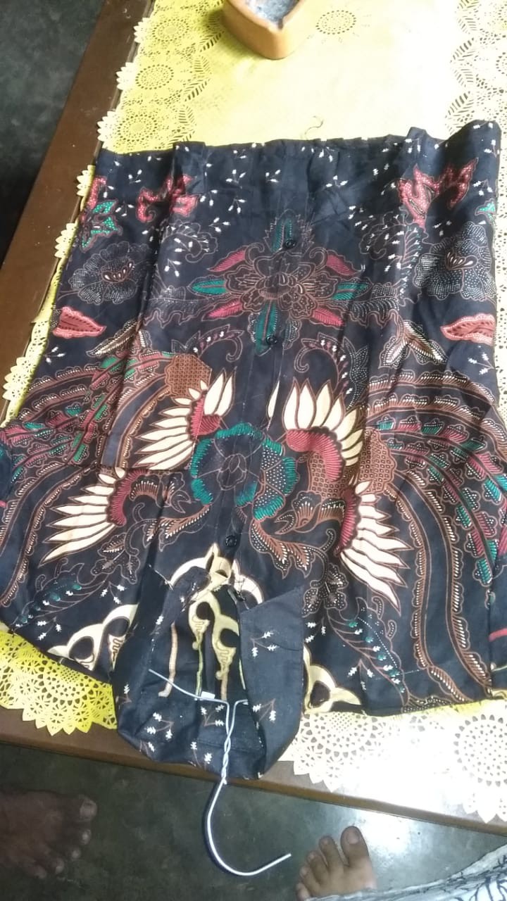 Batik Pria Anak Laki Laki Modern Cowok Cople Lengan Panjang Bahan Katun Prima Adem Dan Halus