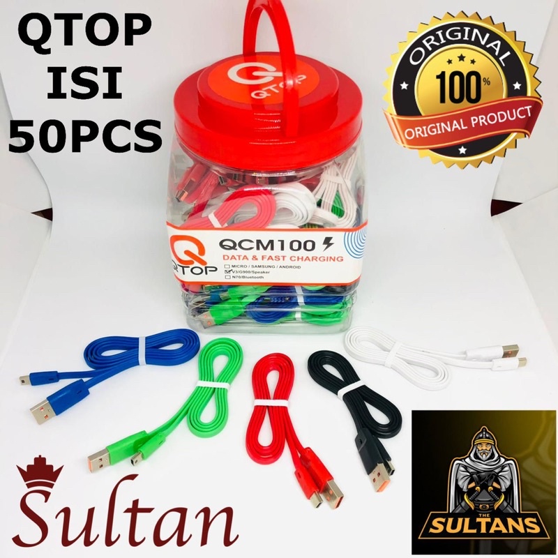 PERTOPLES ISI 50PCS KABEL DATA QTOP G900 V3 PROMO SEN